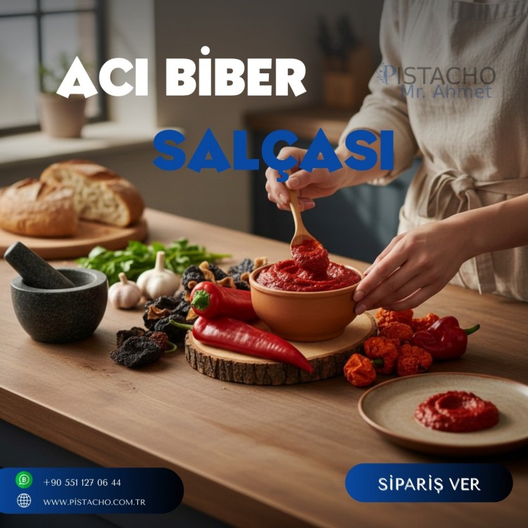 Acı Biber Salçası 3 KG – Katkısız, Yoğun ve Lezzetli