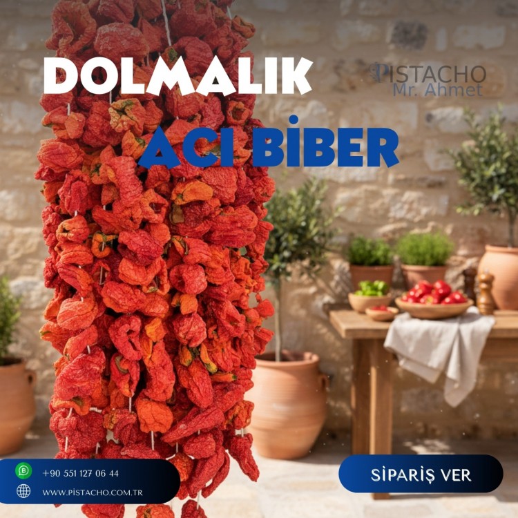 Acı Biber Dolması – Dolmalık Hazır, Doğal ve Yumuşak – 50 Adet