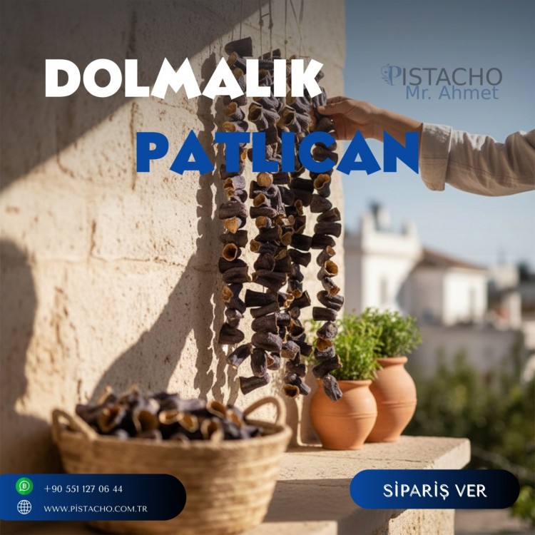Kuru Patlıcan Dolma 50 Adet – Doğal ve Dolmalık Hazır