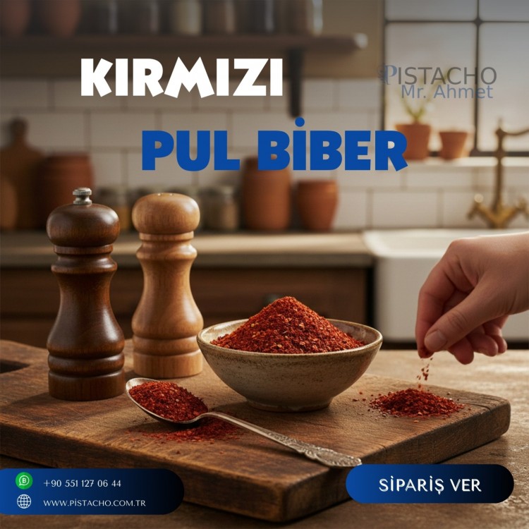 Doğal Pul Biber 1 KG – Acı / Tatlı Seçenekli, Katkısız ve Aromatik