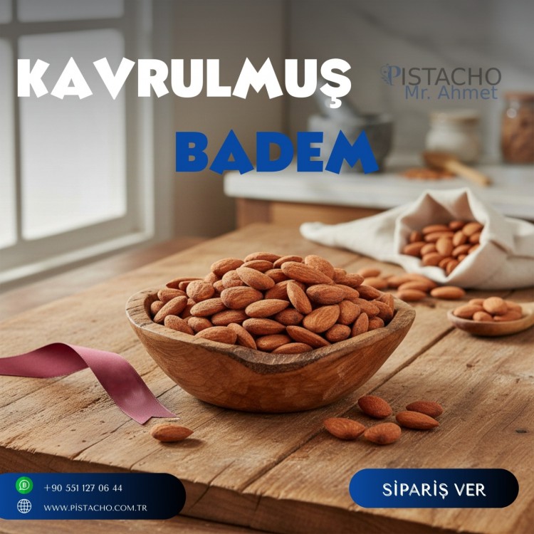 Kavrulmuş Badem 1 Kg – Çıtır, Taze ve Yoğun Aromalı